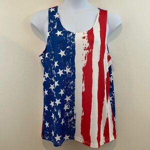 Stars & Stripes Red White Blue Tank Top
